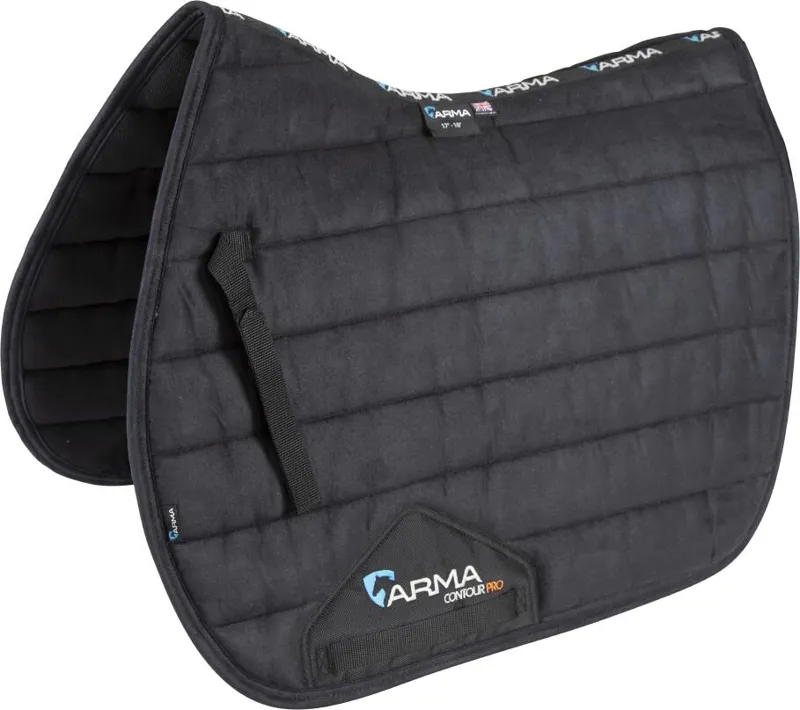 Shires ARMA High Wither Suede Comfort Pad - Black